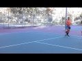 Leilah Tennis Backhand Run,Stop Hit