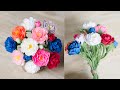 Paper flower | How to make moss rose paper flowers | TA Diy Ideas