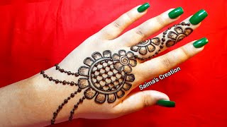 Jewellery Style Mehndi Henna Design