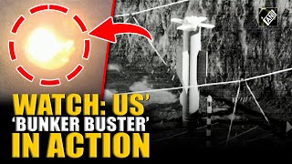 Watch Pentagon Shares Video Of Us Bunker Bombs, Same Type Devastated Irans Nuke Sites