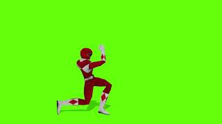 Power Ranger Yelow Green Screen