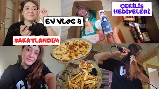 EV VLOG | ÇEKİLİŞ KUTUSUNU HAZIRLADIK 🎁BAŞEMAL SOSLU KARNABAHAR🍝 (SAKATLANDIM) #