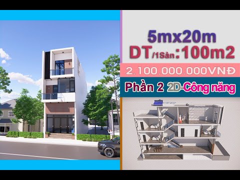 Mẫu Nhà ỐNG Lệch Tầng| 2 tầng-1 Tum| 4 Phòng Ngủ|100m2 - 1 sàn| 2.1 tỷ| anh Minh-Thái Nguyên| Phần 2
