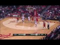 Dwight Howard Clears the Lane for the Poweful Jam