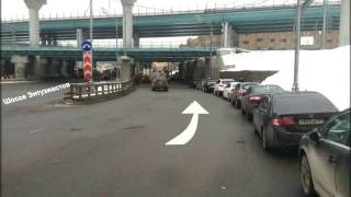 Video Proyezd iz tsentra na ul. Elektrodnaya, 6A from Mitsubishi Motors Club, Elektrodny drive, Moscow, Russia