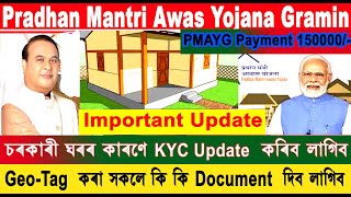 Pmayg Am চৰকৰ ঘৰৰ কৰণ Kyc Update কৰক Geo-Tagging কৰ সকল ক ক Doent দব লগব