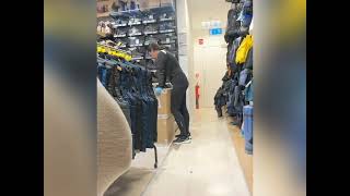 Curious Saleswoman Shocked Reaction To Grey Sweatpant Bulge Social Experiment