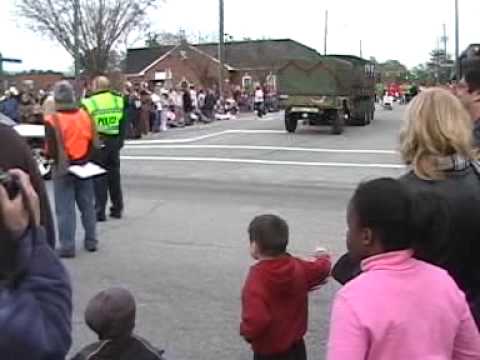 Fuquay Varina Bengals. We took the deuce in the Fuquay Varina NC Christmas parade on sunday, carrying the South Wake Amateur Radio Club's banner. Thanks to Gino for taking the