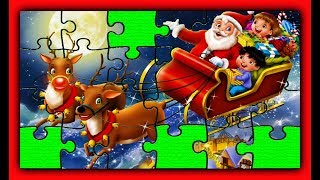 Christmas Song Puzzle Santa Claus Cartoon Animation For Kids