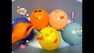 Learn Colors Pop Balloons Smiley Wet Balloons Nursery Rhymes Educational Kids Song