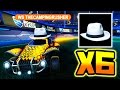 6 WHITE HATS IN ONE GAME!! ( $60 000 Rocket League Lobby )