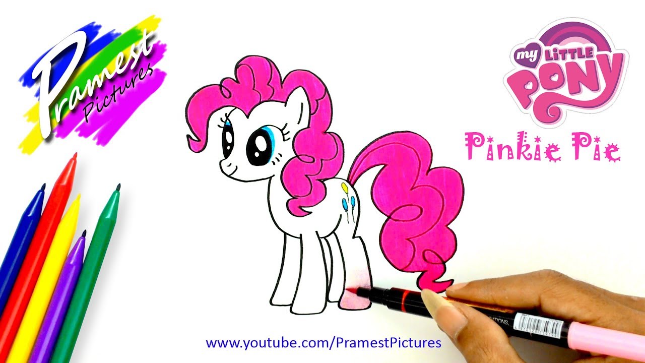 Pinkie Pie Cara Menggambar Dan Mewarnai Gambar Kuda Poni