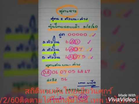 สถิติหวยหุ้นไทยวันศุกร์ในกลุ่มไลน์ เทพ บาโจ