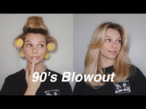 THE PERFECT 90âS INSPIRED BLOWOUT AT HOME - YouTube