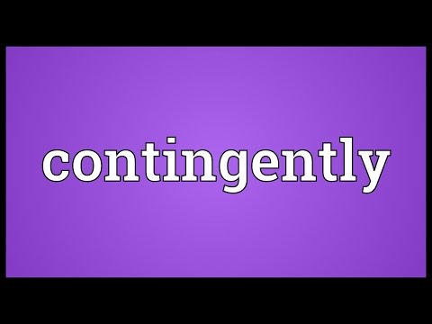 Header of contingently