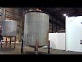 Used-5000 gallon 304 Stainless Steel vertical mix tank with an agitator - stock # 44375009