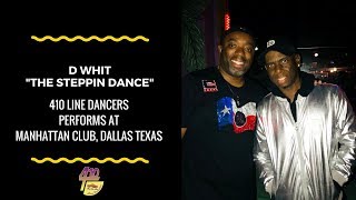 410 Line Dancers performs with R&B Artist D Whit