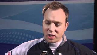 2011 Ford World Men's Curling Championship - Draw 16 Media Scrum