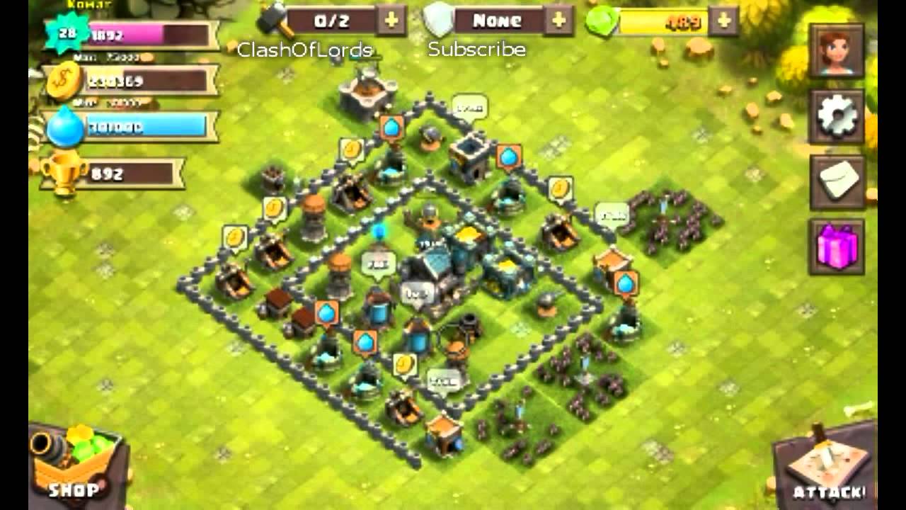 clash of lords 2 town hall 5 base
