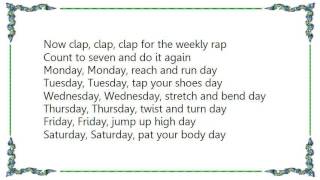 Watch Hap Palmer Weekly Rap video