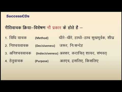 Kriya Visheshan _____ - ______ Adverbs) Learn Hindi Grammar Online(1