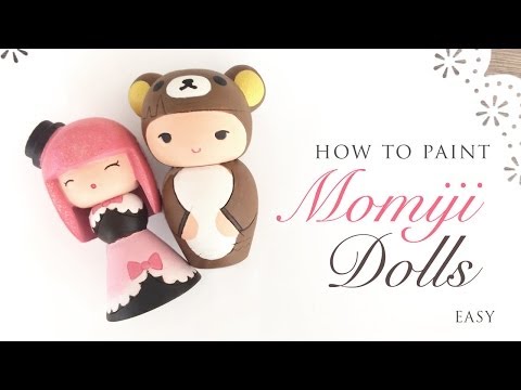 Paint Your Own Momiji Dolls - Cute ASMR Craft Tutorial