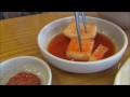 Eating Korean Pork Bone Soup / Potato Stew (Gamjatang - 감자탕 - 甘藷湯) - Yongin, Korea
