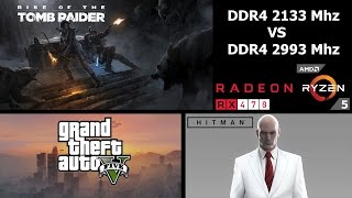 Ryzen 5 1600 | DDR4 2133 vs 2933 mhz | 3 games Benchmarked | 1440p
