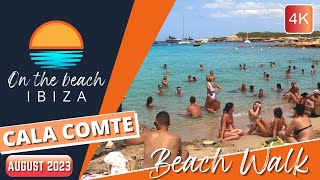 Cala Comte In August, Beach Walk Youtube
