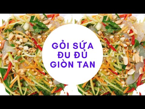 Cách làm gỏi sứa xoài