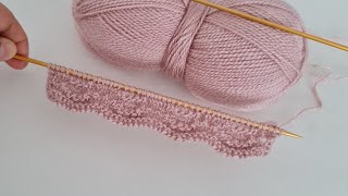 Dalgalı ajurlar ✔️Kolay yelek hırka şal örgü modelleri ✔️Knitting Crochet