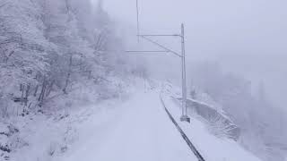 Kar Yağışında Tren Yolculuğu - Kar yağışı ile Tren Yolculuğu Arkanıza Yaslanın v