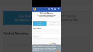 Turkcell Puk Kodu
