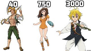 Seven Deadly Sins All Characters Age Comparison