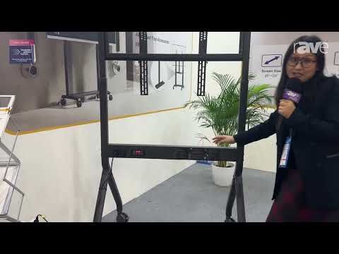 ISE 2025: NB ERGONOMIC Presents P220 Motorized TV Cart Supporting Displays Up to 90kg