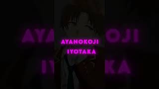 Ayanokoji Black Cote Edit