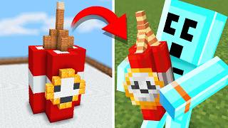 Minecraft But Anything You Build, You Get
