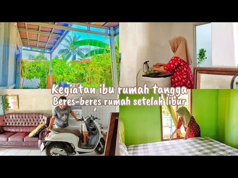 HOUSEWIVES' ACTIVITIES - CLEANING THE HOUSE | atmosphere in the hometown