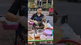 Papaya Salad Som Tam From Convent Road Street Food In Bangkok Thailand