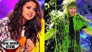 Kids Choice Awards 2014 Best Moments Selena Gomez Speech, Mark Wahlberg Slimed