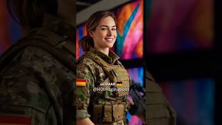 Countries As Women Warriors Beautiful Lady Army
