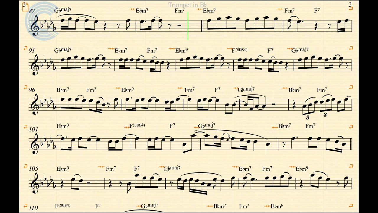 Trumpet - Hold Tight - Justin Bieber - Sheet Music, Chords, and Vocals - YouTube1728 x 1080