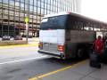 LEX Express bad bus at O'Hare ORD - no license, no placard, no safety sticker