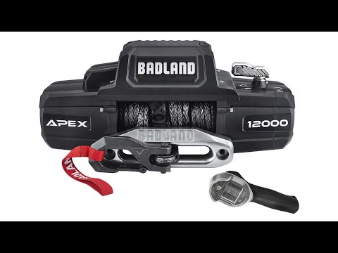 Harbor Freight Badland 12,000 APEX Winch Pulling Out Bush