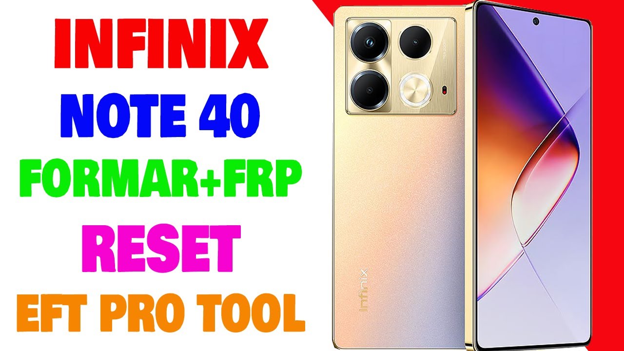 Infinix Note 40 FRP | Infinix X6853 Factory Reset Done Infinix Note 40 FRP | Infinix X6853 Factory Reset Done