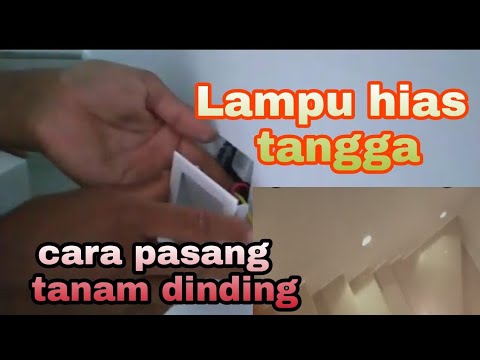 cara pasang lampu tangga❗