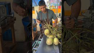 Instant Coconut Cutting Skills From A Coconut Truck #Shorts