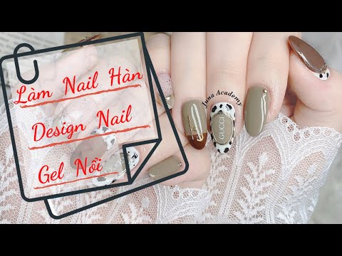 Làm nail Hàn không khó - Design nail đẹp với gel nổi
