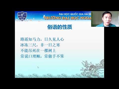 Học tục ngữ tiếng Hán cùng thầy Hiền