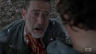 Rick Vs Negan (Round 3) Rick Slits Negan's Throat & Saves Him ~ The Walking Dead